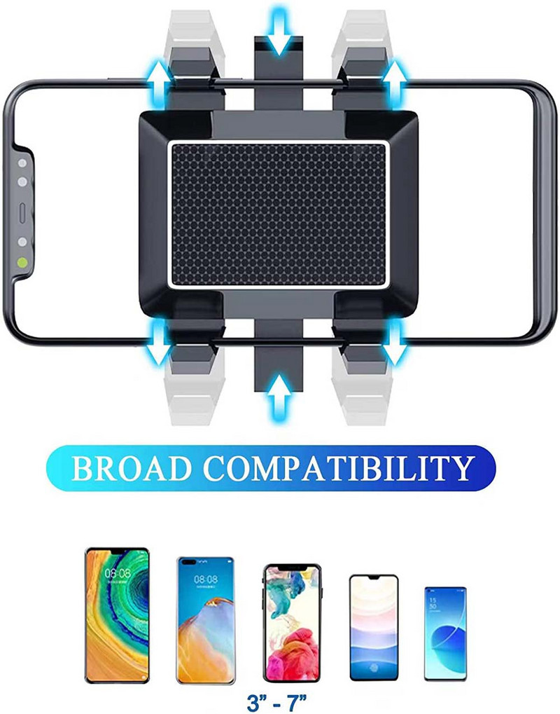 Retrovizor Držač mobitela u automobilu Okretno postolje za automobilski telefon za 360° Podesivi teleskopski držač za auto telefon