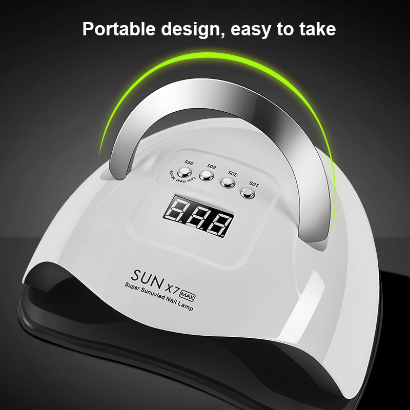UV gelio kepimo lemputė, skirta džiovinti visus gelinius nagų nagų džiovintuvus 220 W 4 greičių LED nagų lempos lakas su judesio jutimo manikiūro salono įrankiu