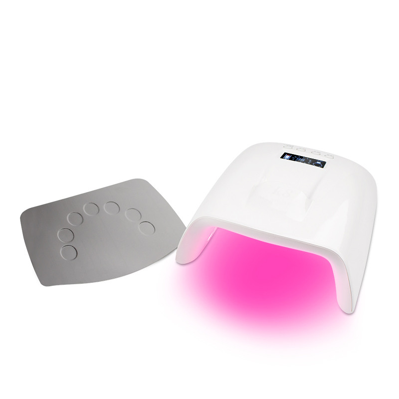 60W vezeték nélküli UV LED körömlámpa piros fény manikűr akkumulátoros körömszárító kötő gél lakk nagy teljesítményű 30db LED újratölthető
