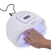 Uscator de unghii Gel cu uscare rapida Lampa LED UV 45 buc pentru lac de unghii cu afisaj LCD de jos Senzor infrarosu Instrumente de manichiura