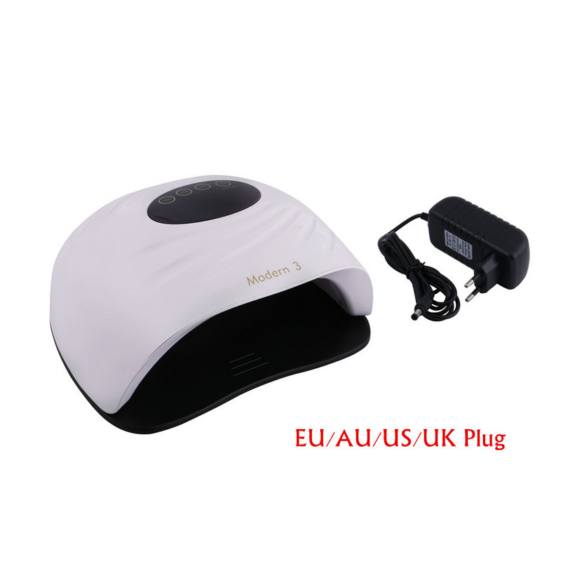 Uscator de unghii Gel cu uscare rapida Lampa LED UV 45 buc pentru lac de unghii cu afisaj LCD de jos Senzor infrarosu Instrumente de manichiura