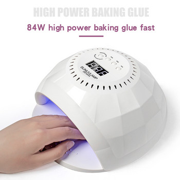 84W UV LED Lamp Gel Nail Dryer All For Manicure Machine With 42Pcs LEDs Quick Drying Gel Vernish UV Drying Lamp Nail Equipment
