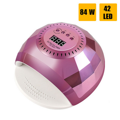 Uscător de unghii cu lampă UV cu LED-uri 84W, totul pentru mașină de manichiură, cu 42 de bucăți LED-uri cu uscare rapidă, lac cu gel UV, echipament pentru unghii