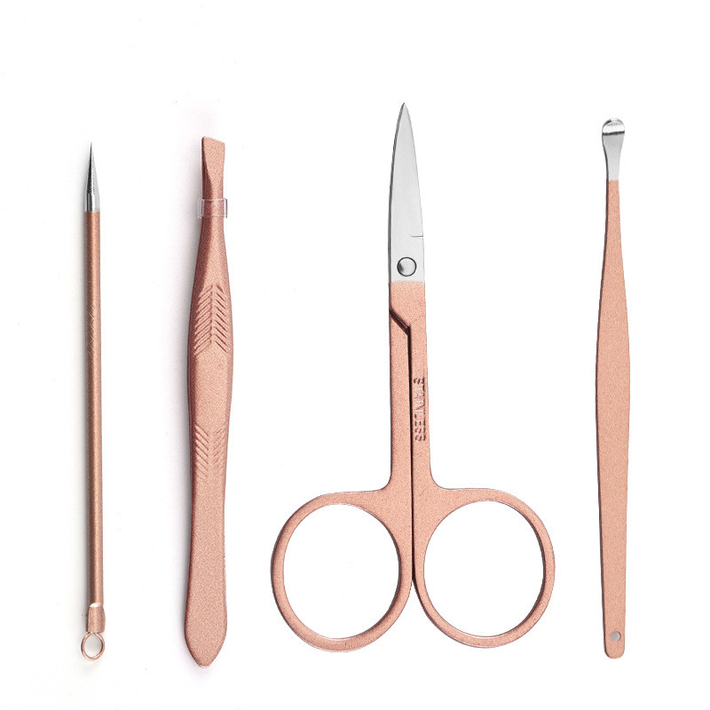 7 vnt./rinkinys Manikiūro nagų kirpimo mašinėlės pedikiūro rinkinys Nešiojamas kelionių higienos rinkinys nerūdijančio plieno nagų kirpimo įrankių rinkinys