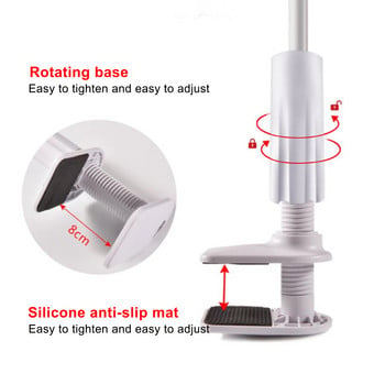 Регулируем държач за мобилен телефон Преносим гъвкав държач за мързеливо легло за мобилен телефон Универсална настолна стойка Скоба за телефон за монтиране на бюро