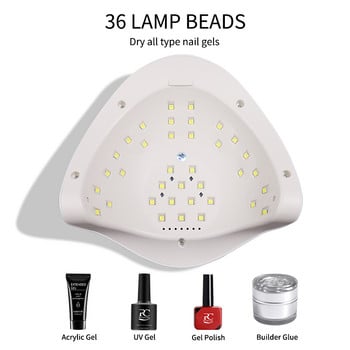 Νέο φως LED για στεγνωτήριο νυχιών για σκλήρυνση όλων των ειδών UV gel/βερνίκι/βερνίκι με αυτόματο αισθητήρα χρονοδιακόπτη για όλα τα εργαλεία maindnicure/pedicure