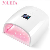 30 LED-es beépített akkumulátoros újratölthető köröm UV lámpa, vezeték nélküli gél lakk szárító UV LED körömlámpa vezeték nélküli szalon műkörmök