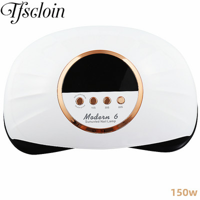 54/150/280W UV LED svjetiljka za nokte Sušilo za nokte za manikuru Sušenje svih lakova za nokte s 10/30/60/90S tajmerom Automatski senzor LED prikaz vremena