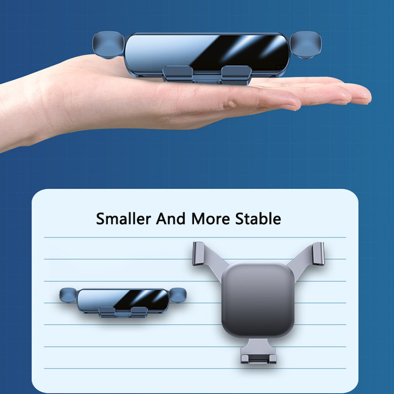 Βάση κινητού τηλεφώνου DL Mini Gravity σε Κλιπ εξαερισμού αυτοκινήτου Βάση βάσης κινητού τηλεφώνου Υποστήριξη GPS για iPhone Στήριγμα τηλεφώνου αυτοκινήτου Samsung
