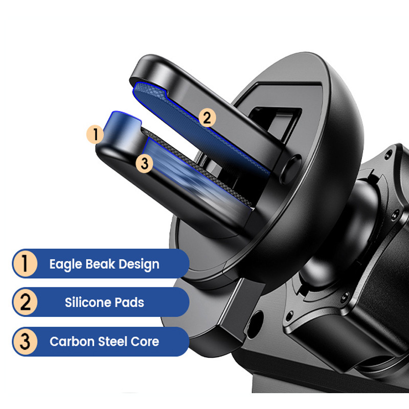 Βάση κινητού τηλεφώνου DL Mini Gravity σε Κλιπ εξαερισμού αυτοκινήτου Βάση βάσης κινητού τηλεφώνου Υποστήριξη GPS για iPhone Στήριγμα τηλεφώνου αυτοκινήτου Samsung