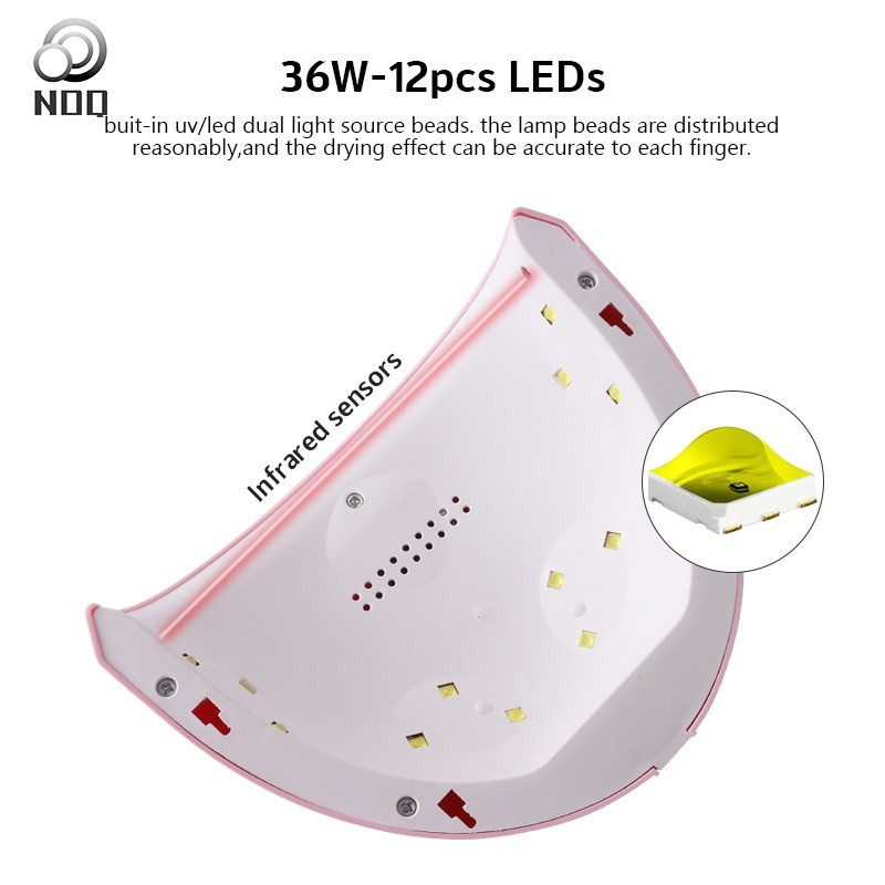 NOQ 24W körömszárítóhoz MINI-1 UV LED lámpa Max12 Beads ultraibolya köröm lámpa manikűr zselé körömlakk körömdíszítő felszereléshez