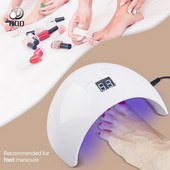 Uscător de unghii Lampă cu LED UV cu 24 LED Manichiură Uscător de unghii pentru picior Toate lacurile cu gel de unghii Lampă de gheață Afișaj LCD pentru instrument profesional pentru arta unghiilor