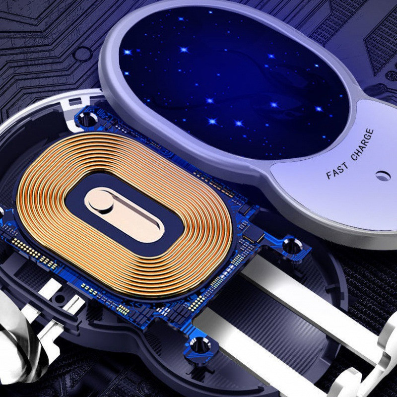 Βάση τηλεφώνου αυτοκινήτου Αυτόματη ασύρματη φόρτιση Βάση στήριξης κινητού τηλεφώνου για iPhone13 12 11 Samsung Qi Fast Charging Cell Stand