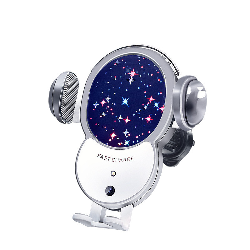 Βάση τηλεφώνου αυτοκινήτου Αυτόματη ασύρματη φόρτιση Βάση στήριξης κινητού τηλεφώνου για iPhone13 12 11 Samsung Qi Fast Charging Cell Stand