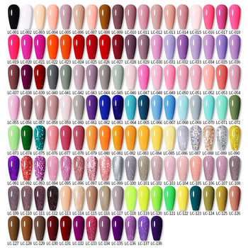 LILYCUTE 10 Colors Gel Nail Polish Σετ Ημιμόνιμο Υβριδικό Gel Βερνίκια Soak Off UV Lamp For Manicure Nail Art Gel Polish