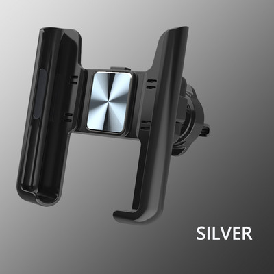 Air Vent Clip autós telefontartó Mobiltelefon rögzítő állvány 360°-ban elforgatható GPS-támogatás Univerzális mobiltartó iPhone Samsu készülékhez