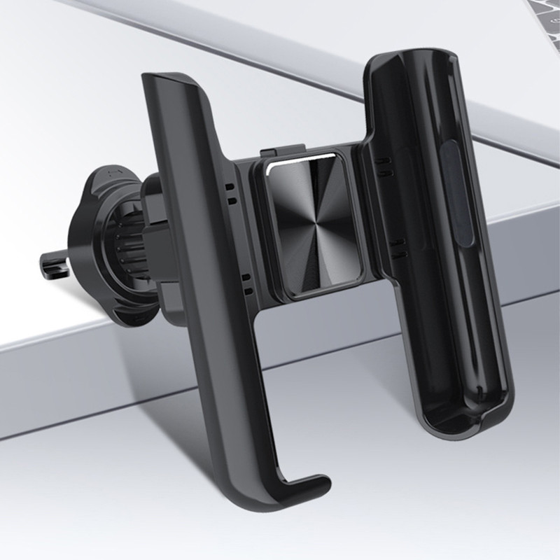 Air Vent Clip autós telefontartó Mobiltelefon rögzítő állvány 360°-ban elforgatható GPS-támogatás Univerzális mobiltartó iPhone Samsu készülékhez