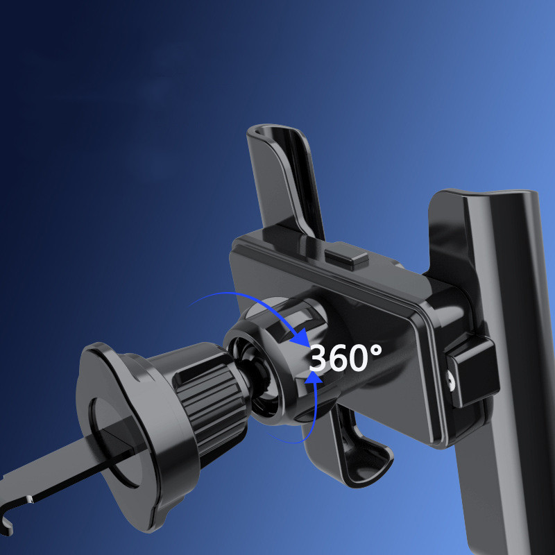 Air Vent Clip autós telefontartó Mobiltelefon rögzítő állvány 360°-ban elforgatható GPS-támogatás Univerzális mobiltartó iPhone Samsu készülékhez