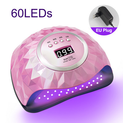 60LED körömszárító manikűrhöz Gyorsan kötő minden gél intelligens automata érzékelővel, LCD kijelzős körömlámpa szalon Használjon körömművészeti felszerelést