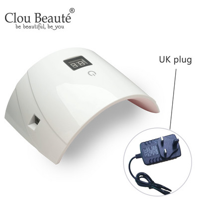 Clou Beaute 36W UV lámpa LED körömlámpa körömszárító minden gélhez lakk US/UK/EU Plug infravörös érzékelő 30/60s időzítő intelligens manikűr