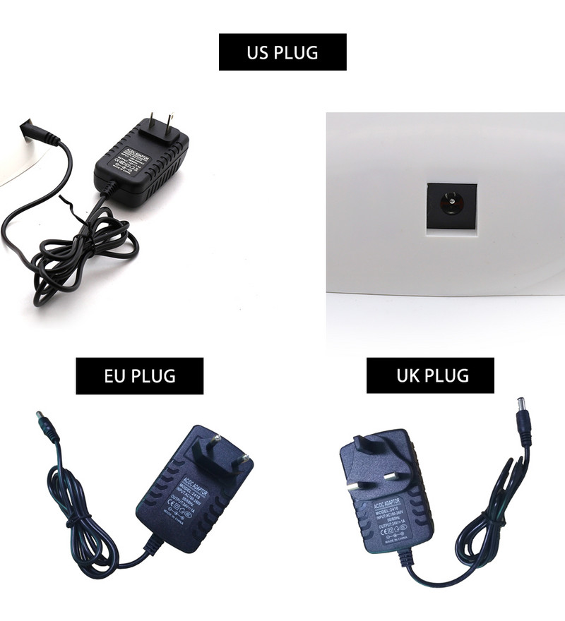 Clou Beaute 36W UV lámpa LED körömlámpa körömszárító minden gélhez lakk US/UK/EU Plug infravörös érzékelő 30/60s időzítő intelligens manikűr