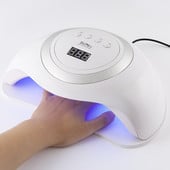 SUN Y4 120W körömszárító 60db/LEDS ultraibolya jéglámpa szárításhoz gél polírozás 10/30/60/99s időzítős automatikus indukciós manikűr eszköz
