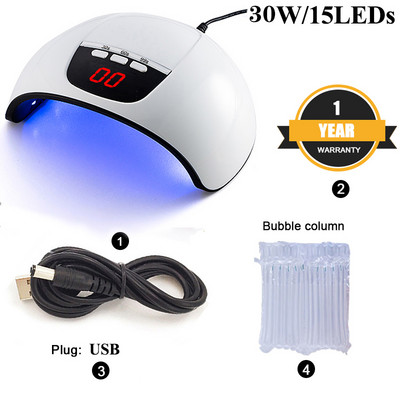 SUN Y4 120W körömszárító 60db/LEDS ultraibolya jéglámpa szárításhoz gél polírozás 10/30/60/99s időzítős automatikus indukciós manikűr eszköz