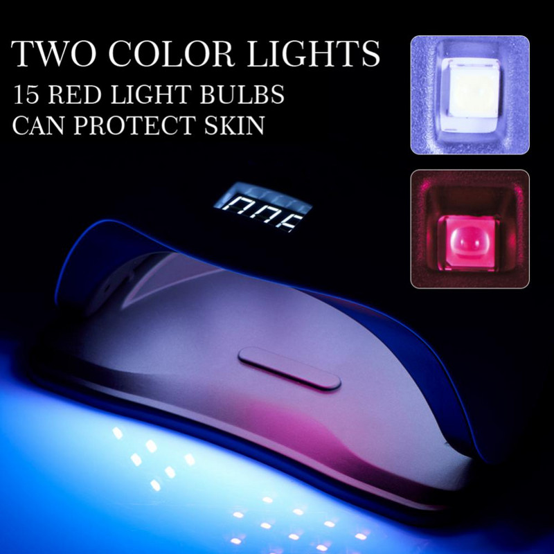 160 W körömszárító LED körömlámpa UV lámpa 69 lámpa gyöngyök körömlámpa körömszárító gép manikűr eszköz gél körömlakk gyors gyors száradás