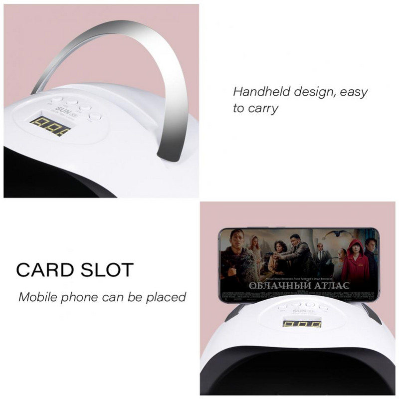 160 W körömszárító LED körömlámpa UV lámpa 69 lámpa gyöngyök körömlámpa körömszárító gép manikűr eszköz gél körömlakk gyors gyors száradás