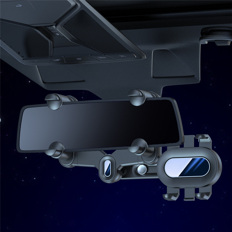 Držač za telefon u automobilu Retrovizor u automobilu Držač za telefon Na kopču, navigacijski stalak protiv potresanja za mobitel Podesiva podrška za mobitel