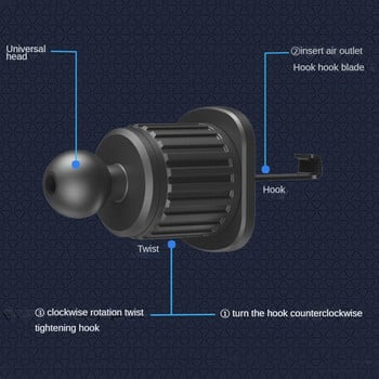 Универсален държач за телефон за кола Gravity Mobile Stand GPS Support Стойка за вентилационен отвор за кола за IPhone 13 12 11 Pro Max Xr Xiaomi Samsung