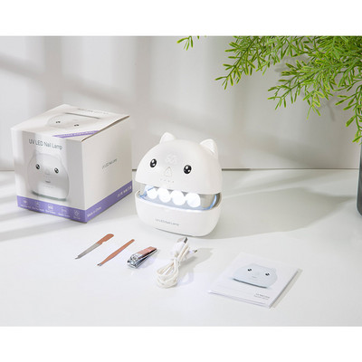 Mini aranyos kisállat körömszárító 15W UV led lámpa manikűr körömszárító géphez Smart Sensor 30s/60s/90s tárolódobozzal vezeték nélküli barkácsolás