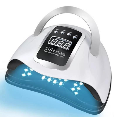 SUN X11 MAX UV LED svjetlo za nokte Brzo stvrdnjavajući sušilo za gel lak za nokte Profesionalno inteligentno sušilo za nokte Veliki LCD zaslon osjetljiv na dodir