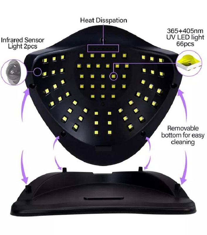 SUN X11 MAX UV LED körömfény gyorsan kötő gél körömlakk szárító Professzionális intelligens körömszárító nagy LCD érintőképernyő