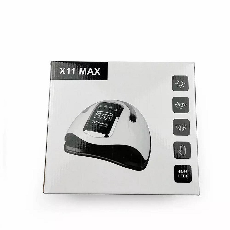 SUN X11 MAX UV LED körömfény gyorsan kötő gél körömlakk szárító Professzionális intelligens körömszárító nagy LCD érintőképernyő