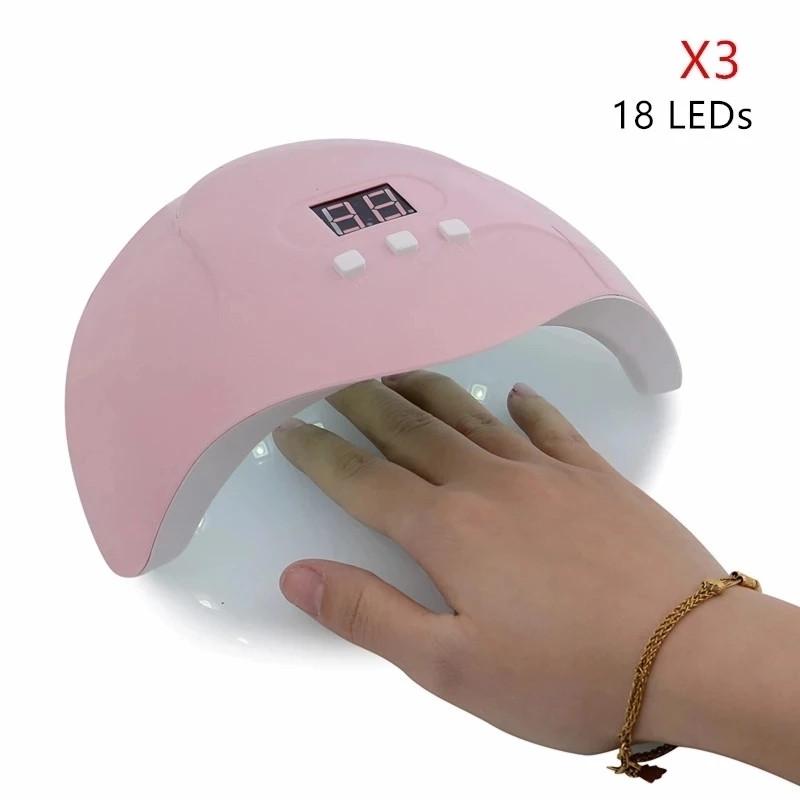 280 W-os körömszárító lámpa 30s a gyorsan száradó géllakkhoz 66LEDs körömfény lámpaszárító Smart Senor-ral Nair Art manikűr eszközzel