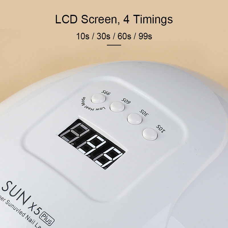 72W SUN X5 PLUS UV LED lampa 10s/30s/60s/99s Tajmer za sušenje noktiju UV LED svjetlo za sušenje gela za nokte Lampa za sušenje noktiju Stroj za alat za njegu
