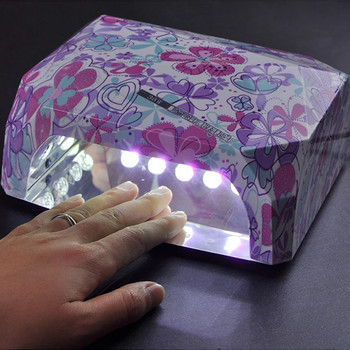 Με αισθητήρα LED λάμπα νυχιών Στεγνωτήρα νυχιών σε σχήμα διαμαντιού 36W LED CCFL Εργαλεία ωρίμανσης νυχιών για UV Gel Nail Polish Art Tools Dimond