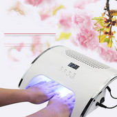 Aspirator de unghii nou de 80 W, mașină de fototerapie, cu uscare rapidă, lampa de unghii pentru îndepărtarea prafului, mașină integrată pentru fototerapie