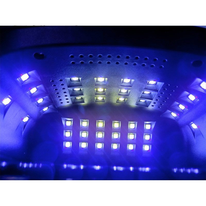2IN1 nagy teljesítményű, 186 W-os körömporszívó 42 LED-es körömszárító lámpa UV led lámpa kipufogó ventilátor körmökhöz Professzionális körömfelszerelés