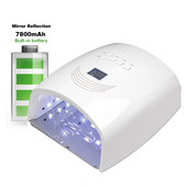 Lampă reîncărcabilă pentru unghii, 48W, cu mâner, uscător cu lac cu gel, fără fir, pentru manichiură, lampă cu LED UV fără fir pentru unghii