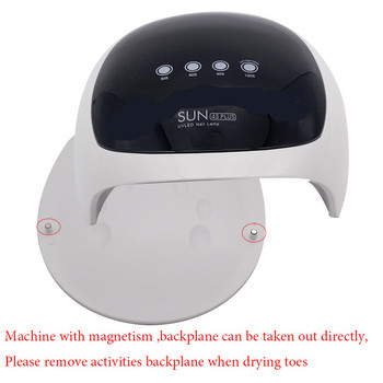 SAMVI SUN4 Plus 52W UV Λάμπα Νυχιών Στεγνωτήρας για Μανικιούρ Νυχιών Έξυπνος Αισθητήρας Χρονοδιακόπτης Οθόνης Στερέωσης Όλης Ζελ Λάμπα νυχιών UV LED