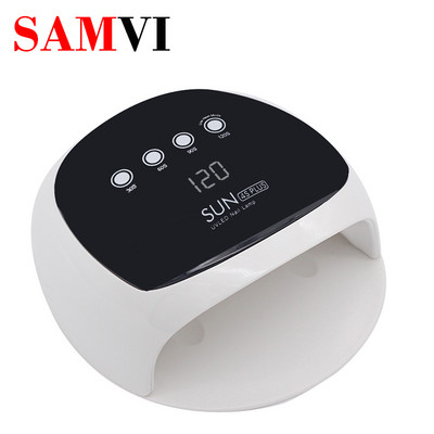 SAMVI SUN4 Plus 52W UV lampa na nechty, sušič nechtov na manikúru, inteligentný senzor, časovač, LED obrazovka, vytvrdzovanie všetkých gélových lakov, UV LED lampa na nechty