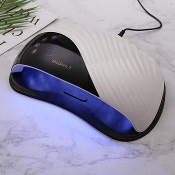 New Nail Dryer Modern 1 Whale Scale Design Μεγάλη οθόνη LCD 10s/30s/60s/99s Timer Manicure Lamp UV Nail Lamp Art Tool