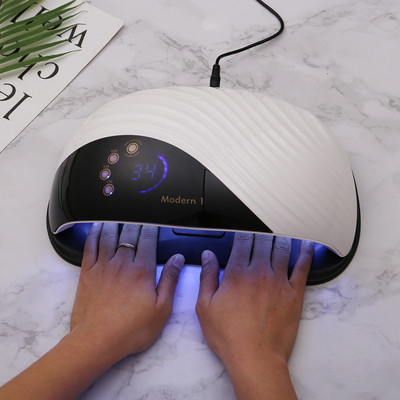 New Nail Dryer Modern 1 Whale Scale Design Μεγάλη οθόνη LCD 10s/30s/60s/99s Timer Manicure Lamp UV Nail Lamp Art Tool