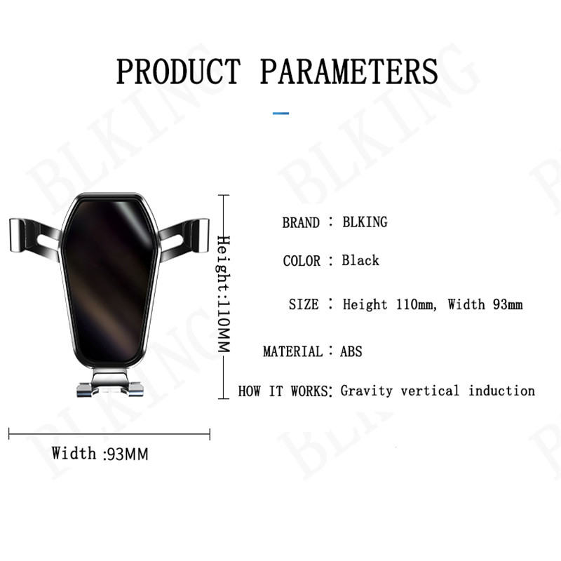 Universālie automašīnu tālruņu turētāji Gravity mobilā statīva stiprinājuma atbalsts iPhone 11 1213 Xiaomi HUAWEI Samsung tālruņa turētājam automašīnā