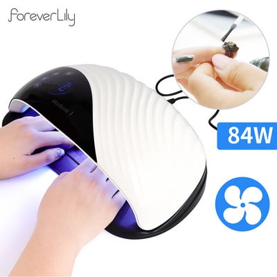 84W 42LED fények UV LED lámpa körömgépek gél lakk szárító szalonokhoz UV lámpa 10s/30s/60s/99s időzítő intelligens manikűr eszközökhöz