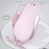 Držač za auto Automatski bežični punjač za iPhone 8 PLUS X 12 11 13 Max Samsung S20 Magnetski infracrveni senzor Držač za telefon