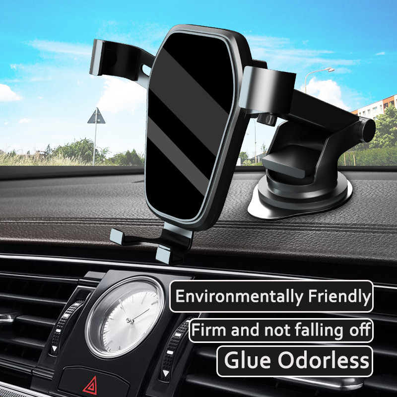 Air Vent Clip rögzíthető mobiltelefon tartók Univerzális GPS konzol Gravity autós mobil támogatás az IPhone 1213 Xiaomi autós telefontartóhoz