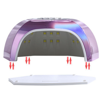 Λάμπα νυχιών LOOTAAN 42 LED UV LED για ξήρανση νυχιών Gel Gel Polish Professional Auto Sensing 4 Timers Στεγνωτήριο μανικιούρ Πολύχρωμο εργαλείο νυχιών